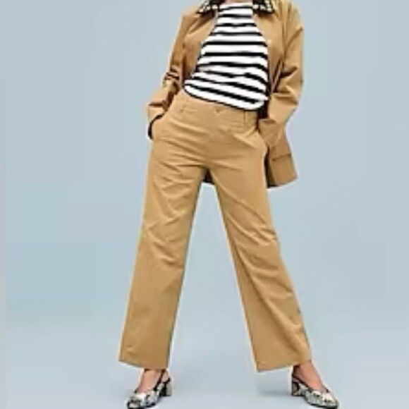 J. Crew Sailor Heritage Chino Pants In Honey Brown Womens Sz 27 Maritime - Picture 1 of 13
